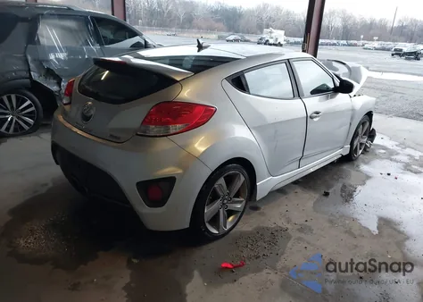 2013 Hyundai Veloster Turbo W/Black from USA, damaged, VIN KMHTC6AE0DU136558